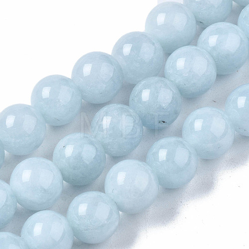 Natural Chalcedony Beads Strands X-G-S333-8mm-004-1