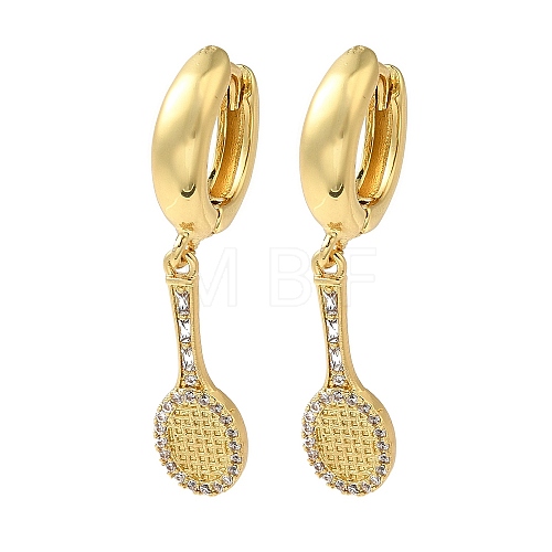 Rack Plating Brass Micro Pave Clear Cubic Zirconia Hoop Earrings EJEW-B062-38G-1