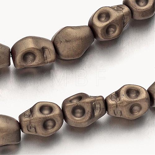 Electroplate Non-magnetic Synthetic Hematite Bead Strands G-F300-60-F06-1