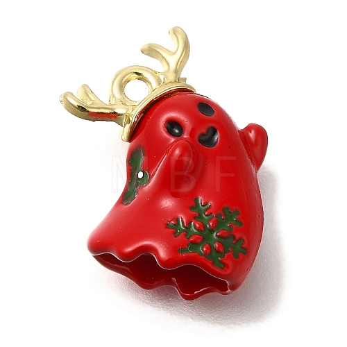 Christmas Theme Alloy Enamel Pendants ENAM-B025-01F-04G-1