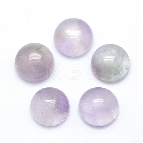 Natural Amethyst Cabochons G-P393-R56-10MM-1