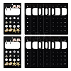 Acrylic Stud Earring Organizer Display Cards CDIS-WH0020-40B-02-1