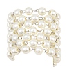 Handmade Glass Pearl Beaded Chains for Necklaces/Bracelets Making AJEW-PH00633-02-3
