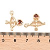 Brass Pave Cubic Zirconia Pendants KK-L261-18G-02-3