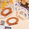 4Pcs 2 Colors Oval Wooden Bag Handles FIND-PH0059-90B-4