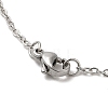 201 Stainless Steel Pendnat Necklace with Cable Chains NJEW-E102-01P-05-3