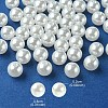 ABS Plastic Imitation Pearl Round Beads MACR-YW0002-8mm-82-2
