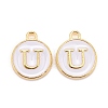 Golden Plated Alloy Charms LS-ENAM-S118-01U-1