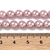 Electroplated Shell Pearl Beads Strands X-BSHE-G041-6mm-05-2
