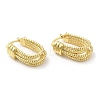 Rack Plating Brass Multi-line Hoop Earrings for Women EJEW-D059-29G-1