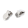 Tarnish Resistant 304 Stainless Steel Clip-on Earring Finding STAS-G250-03P-2