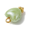Pearlized Handmade Porcelain Pendants PALLOY-JF04799-02-5