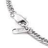 304 Stainless Steel Diamond Cut Cuban Link Chain Necklaces NJEW-JN03368-02-3