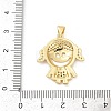 Brass Micro Pave Cubic Zirconia Pendants KK-D317-103G-3