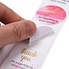 Flat Round Paper Thank You Stickers DIY-C042-06-4