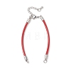 3MM Round Cowhide Leather Bracelet Making  AJEW-JB01540-2