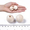 Natural Unfinished Wood Beads WOOD-S651-A30mm-LF-4