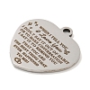 Non-Tarnish Valentine's Day 201 Stainless Steel Pendants STAS-L079-24P-04-2