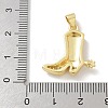Brass Micro Pave Cubic Zirconia Pendants KK-M300-30G-3