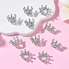 SHEGRACE Brass Micro Pave Cubic Zirconia Pendants XGRQ3D553-507P-4