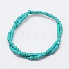 Dyed Synthetic Turquoise Beads Strands G-P083-8mm-83K-2