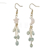 304 Stainless Steel Glass Dangle & Drop Earrings EJEW-JE07525-3