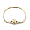 Brass Snake Chains Link Bracelets for Women BJEW-G736-02G-3