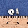 Rack Plating Brass Rhinestone Spacer Beads RSB028NF-01S-3