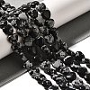 Natural Snowflake Obsidian Beads Strands G-R190-10mm-51-1