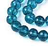 Transparent Glass Bead Strands GLAA-R095-10mm-27-3