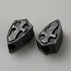 Brass European Beads KK-WH0062-196B-2