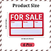 6Pcs Paper For Sale Sign Car Stickers DIY-CP0014-03-2