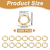 1000Pcs 304 Stainless Steel Open Jump Rings STAS-AR0002-11-2