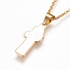 304 Stainless Steel Pendant Necklaces NJEW-F225-01G-3