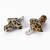 Natural Dalmatian Jasper Pendants X-G-R480-02E-2