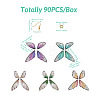 DIY Butterfly Dangle Earring Making Kits DIY-PJ0001-34-3