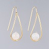 Natural White Moonstone Dangle Earrings EJEW-JE03595-02-1