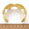 Brass Open Cuff Bangles for Women BJEW-M091-02G-3