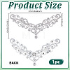 Flower Hotfix Rhinestone Iron on Patches Appliques DIY-WH0671-064A-2