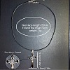Vintage Religion Alloy Enamel Black Saint Benedict Medal Crucifix Cross Pendant Necklaces for Men Women ZV6035-3