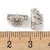 Brass Cubic Zirconia Beads KKB-L215-038P-3