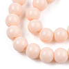 Opaque Solid Color Glass Beads Strands X-GLAA-T032-P8mm-09-2