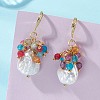 Baroque Natural Keshi Pearl Dangle Earrings EJEW-JE07037-1