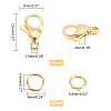 304 Stainless Steel Lobster Claw Clasps STAS-DC0002-24-2