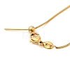 304 Stainless Steel Snake Chain Necklace for Women NJEW-G104-01G-3
