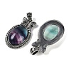 Natural Colorful Fluorite Pendants G-I370-09AS-11-2