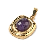 Natural Amethyst Pendants STAS-D209-01G-12-2