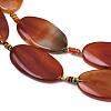Natural Banded Agate Beads Strands G-F825-H01-02A-4