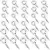 Beebeecraft 600Pcs 3 Styles 304 Stainless Steel Screw Eye Pin Peg Bails STAS-BBC0005-13-1