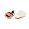 Halloween Theme Alloy Enamel Pendants ENAM-T020-07A-1